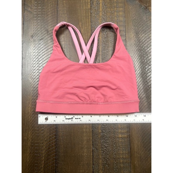 Lululemon Energy BraCherry Tint / Rose Tea, Size 4 - Picture 2 of 8